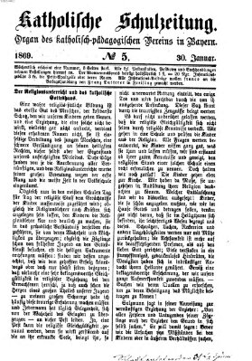 Katholische Schulzeitung (Bayerische Schulzeitung) Samstag 30. Januar 1869