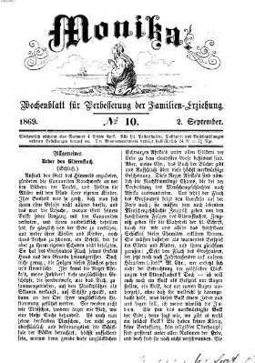 Katholische Schulzeitung (Bayerische Schulzeitung) Donnerstag 2. September 1869