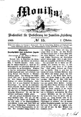 Katholische Schulzeitung (Bayerische Schulzeitung) Donnerstag 7. Oktober 1869