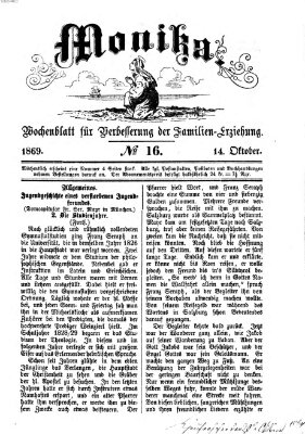 Katholische Schulzeitung (Bayerische Schulzeitung) Donnerstag 14. Oktober 1869