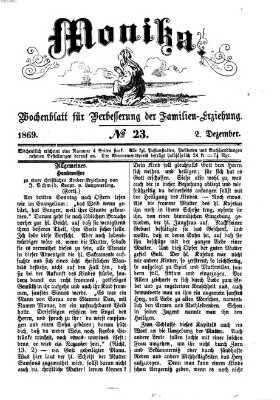 Katholische Schulzeitung (Bayerische Schulzeitung) Donnerstag 2. Dezember 1869