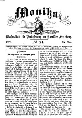 Katholische Schulzeitung (Bayerische Schulzeitung) Mittwoch 25. Mai 1870