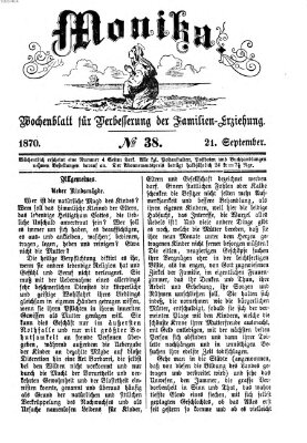 Katholische Schulzeitung (Bayerische Schulzeitung) Mittwoch 21. September 1870