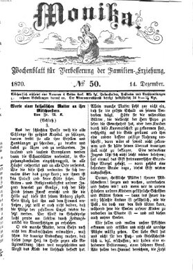 Katholische Schulzeitung (Bayerische Schulzeitung) Mittwoch 14. Dezember 1870