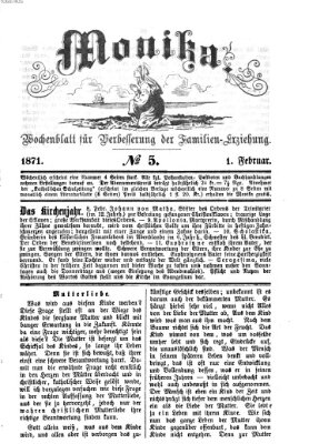 Katholische Schulzeitung (Bayerische Schulzeitung) Mittwoch 1. Februar 1871