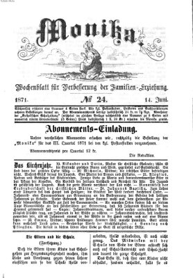 Katholische Schulzeitung (Bayerische Schulzeitung) Mittwoch 14. Juni 1871