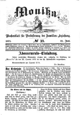 Katholische Schulzeitung (Bayerische Schulzeitung) Mittwoch 21. Juni 1871