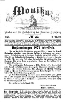 Katholische Schulzeitung (Bayerische Schulzeitung) Mittwoch 9. August 1871