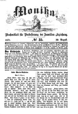 Katholische Schulzeitung (Bayerische Schulzeitung) Mittwoch 30. August 1871