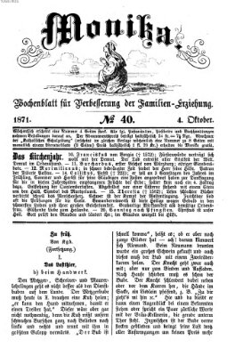 Katholische Schulzeitung (Bayerische Schulzeitung) Mittwoch 4. Oktober 1871