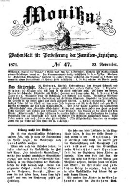 Katholische Schulzeitung (Bayerische Schulzeitung) Donnerstag 23. November 1871