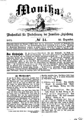 Katholische Schulzeitung (Bayerische Schulzeitung) Mittwoch 20. Dezember 1871