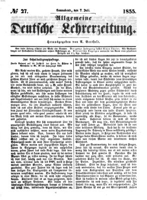 Allgemeine deutsche Lehrerzeitung Montag 7. Mai 1855