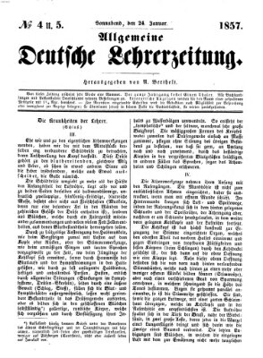 Allgemeine deutsche Lehrerzeitung Samstag 24. Januar 1857