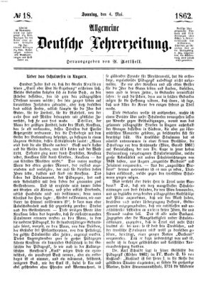 Allgemeine deutsche Lehrerzeitung Sonntag 4. Mai 1862