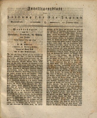 Pädagogische Verhandlungsblätter für Aeltern, Erzieher, Jugendlehrer und Kinderfreunde (Bildungsblätter oder Zeitung für die Jugend) Samstag 17. Januar 1807