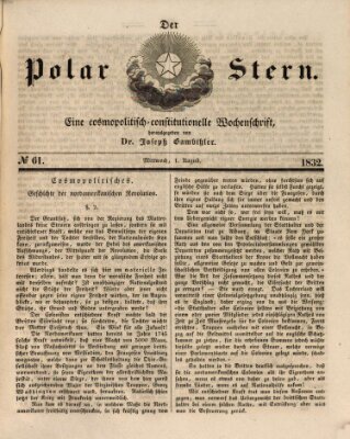 Der Polar-Stern Mittwoch 1. August 1832