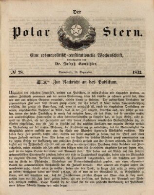 Der Polar-Stern Samstag 29. September 1832