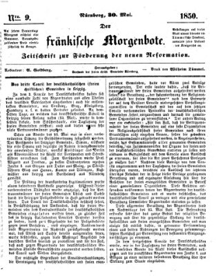 Der Fränkische Morgenbote Donnerstag 30. Mai 1850