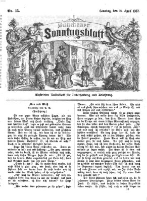 Münchener Sonntagsblatt Sonntag 14. April 1867