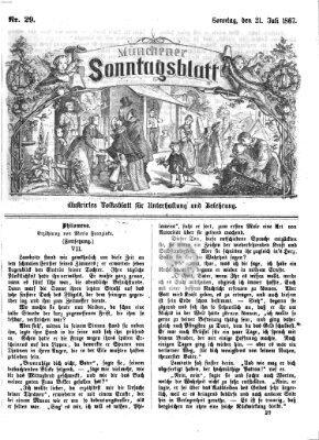 Münchener Sonntagsblatt Sonntag 21. Juli 1867