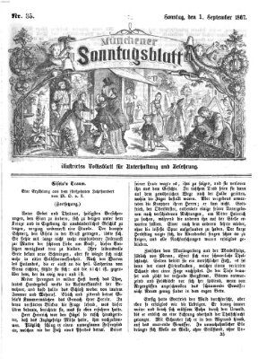 Münchener Sonntagsblatt Sonntag 1. September 1867