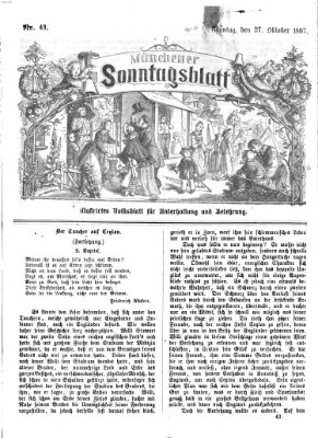 Münchener Sonntagsblatt Sonntag 27. Oktober 1867