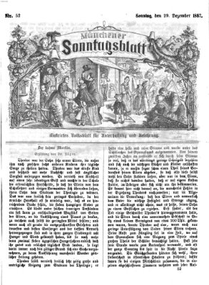 Münchener Sonntagsblatt Sonntag 29. Dezember 1867