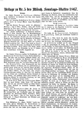 Münchener Sonntagsblatt Sonntag 3. Februar 1867