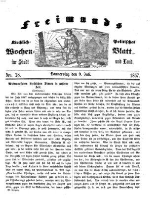 Freimund's kirchlich-politisches Wochenblatt für Stadt und Land Donnerstag 9. Juli 1857