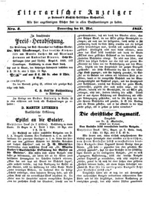 Freimund's kirchlich-politisches Wochenblatt für Stadt und Land Donnerstag 21. Mai 1857