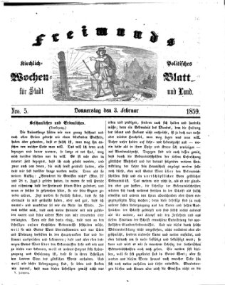 Freimund's kirchlich-politisches Wochenblatt für Stadt und Land Donnerstag 3. Februar 1859