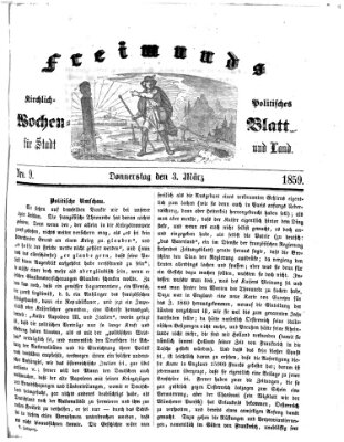 Freimund's kirchlich-politisches Wochenblatt für Stadt und Land Donnerstag 3. März 1859