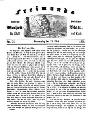 Freimund's kirchlich-politisches Wochenblatt für Stadt und Land Donnerstag 26. Mai 1859