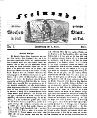 Freimund's kirchlich-politisches Wochenblatt für Stadt und Land Donnerstag 1. März 1860