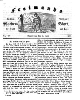 Freimund's kirchlich-politisches Wochenblatt für Stadt und Land Donnerstag 21. Juni 1860