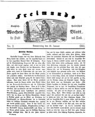 Freimund's kirchlich-politisches Wochenblatt für Stadt und Land Donnerstag 10. Januar 1861