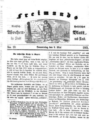 Freimund's kirchlich-politisches Wochenblatt für Stadt und Land Donnerstag 9. Mai 1861