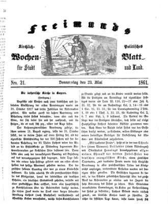 Freimund's kirchlich-politisches Wochenblatt für Stadt und Land Donnerstag 23. Mai 1861