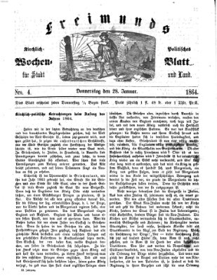 Freimund's kirchlich-politisches Wochenblatt für Stadt und Land Donnerstag 28. Januar 1864