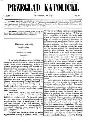 Przegląd Katolicki Donnerstag 28. Mai 1863