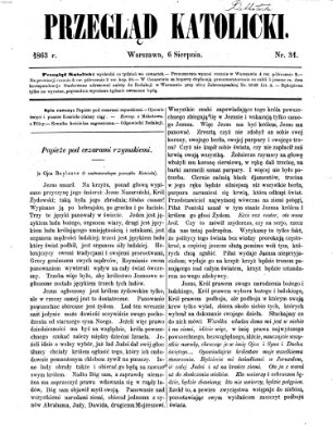 Przegląd Katolicki Donnerstag 6. August 1863