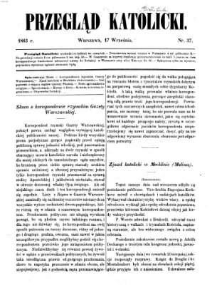 Przegląd Katolicki Donnerstag 17. September 1863