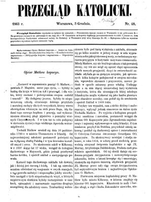 Przegląd Katolicki Donnerstag 3. Dezember 1863