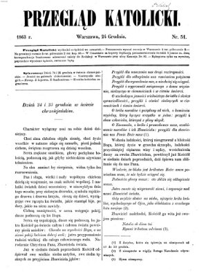 Przegląd Katolicki Donnerstag 24. Dezember 1863