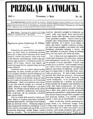 Przegląd Katolicki Donnerstag 4. Mai 1865