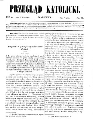 Przegląd Katolicki Donnerstag 7. September 1865