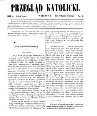 Przegląd Katolicki Donnerstag 8. Februar 1866