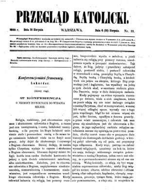 Przegląd Katolicki Donnerstag 16. August 1866