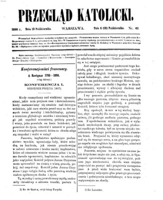 Przegląd Katolicki Donnerstag 18. Oktober 1866